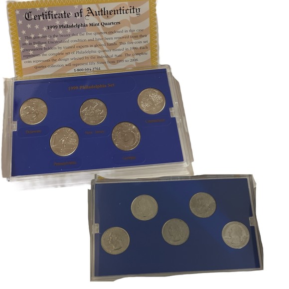 Authentic‎ Sealed Philadelphia Mint State Quarter Coin Collection 1999-2003 2006 - Picture 4 of 9